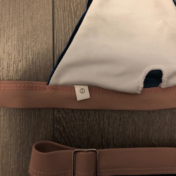 Zaful Velvet Triangle Bikini - Picture 5 of 7